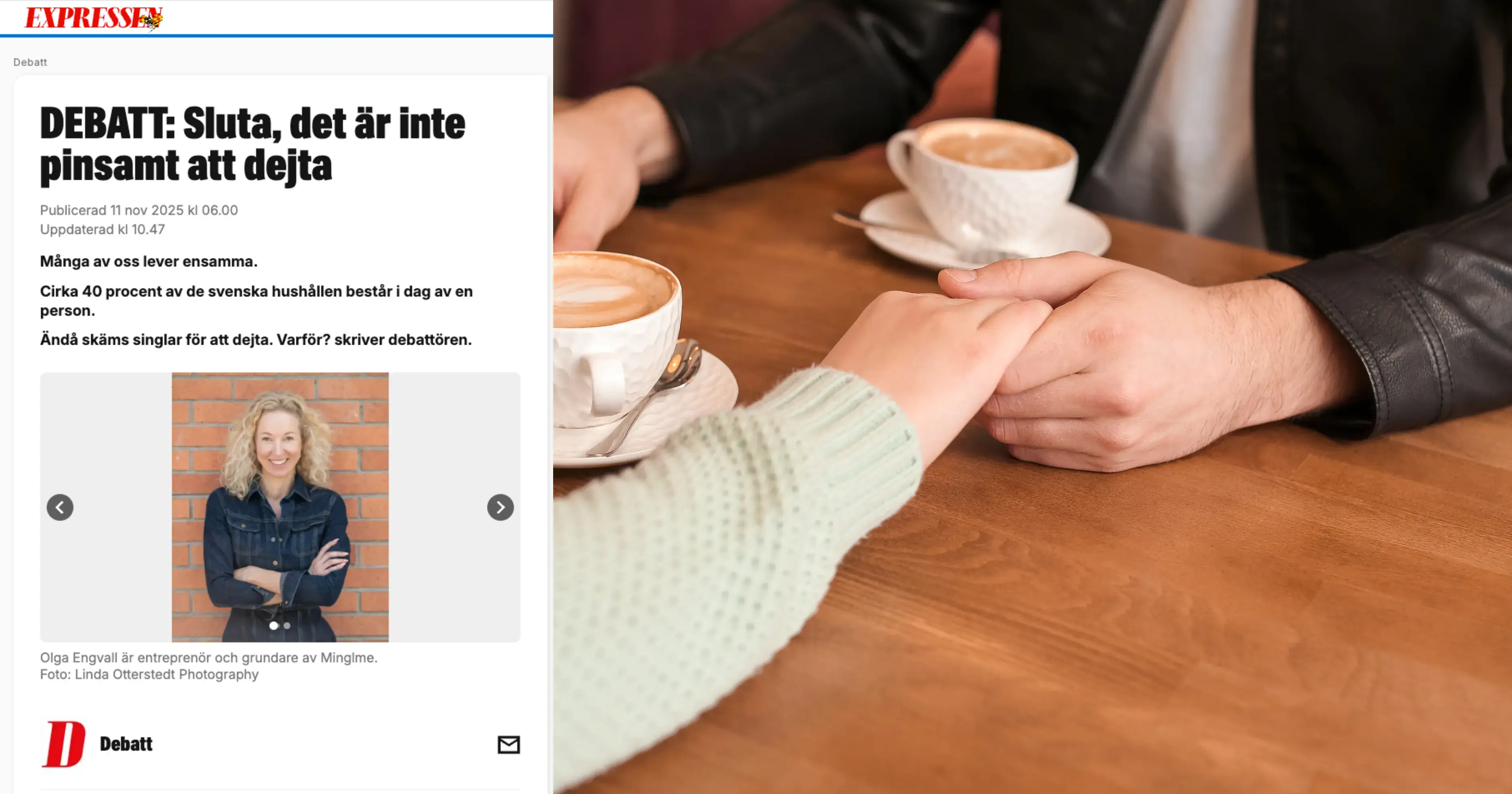 Sluta - det är inte pinsamt att dejta